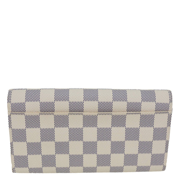 LOUIS VUITTON Sarah Damier Azur Wallet White