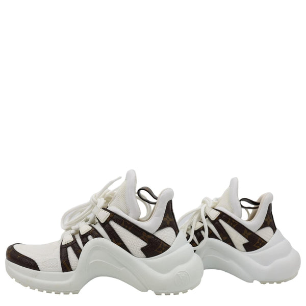 LOUIS VUITTON Archlight Mesh and Monogram Sneakers White Size 36.5