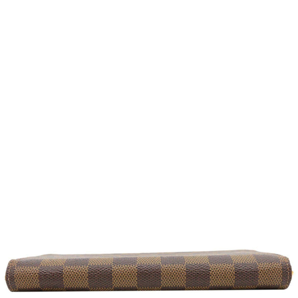LOUIS VUITTON Damier Ebene Zippy Wallet Brown