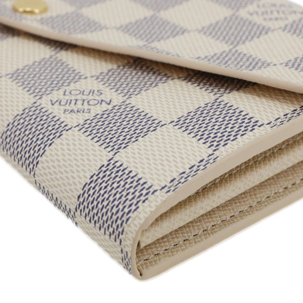 LOUIS VUITTON Sarah Damier Azur Wallet White