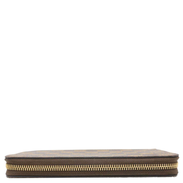 LOUIS VUITTON Damier Ebene Zippy Wallet Brown