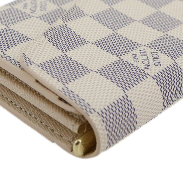 LOUIS VUITTON Sarah Damier Azur Wallet White
