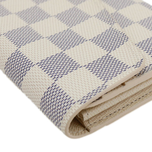 LOUIS VUITTON Sarah Damier Azur Wallet White