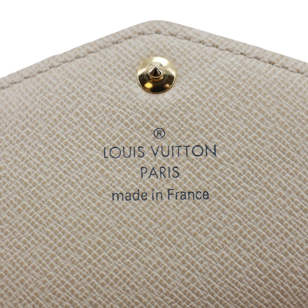 LOUIS VUITTON Sarah Damier Azur Wallet White