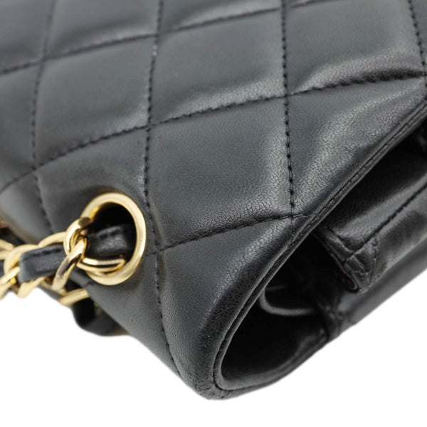 CHANEL Maxi Classic Double Flap Calfskin Leather Shoulder Bag Black