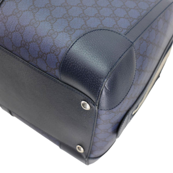 GUCCI GG Supreme Canvas Duffle Bag Navy Blue 724612