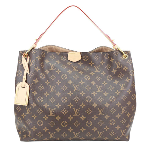 LOUIS VUITTON Graceful MM Monogram Canvas Shoulder Bag Brown