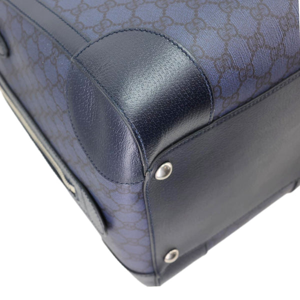 GUCCI GG Supreme Canvas Duffle Bag Navy Blue 724612
