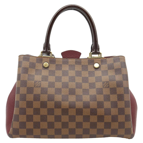 LOUIS VUITTON Brittany Damier Ebene Shoulder Bag Bordeaux