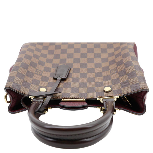 LOUIS VUITTON Brittany Damier Ebene Shoulder Bag Bordeaux