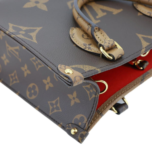 LOUIS VUITTON Onthego PM Giant Monogram Reverse Canvas Shoulder Bag Brown