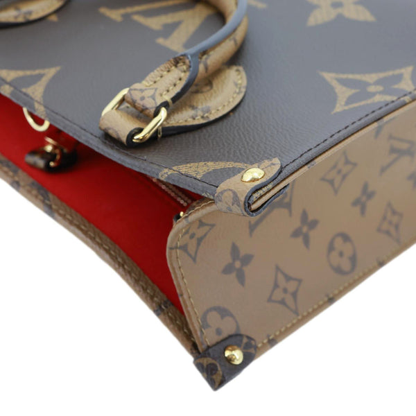 LOUIS VUITTON Onthego PM Giant Monogram Reverse Canvas Shoulder Bag Brown