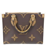 LOUIS VUITTON Onthego PM Giant Monogram Reverse Canvas Shoulder Bag Brown