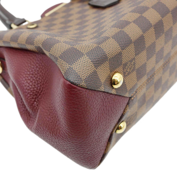 LOUIS VUITTON Brittany Damier Ebene Shoulder Bag Bordeaux