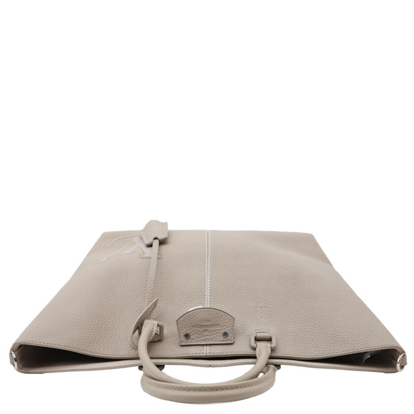 LOUIS VUITTON Pernelle Taurillon Leather Tote Bag Galet