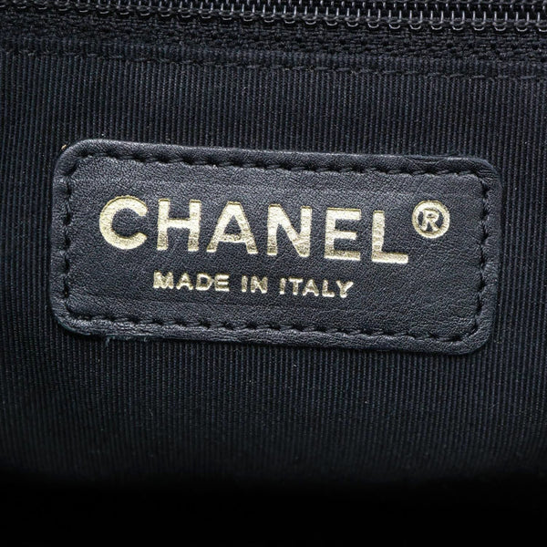 CHANEL PST Petite Quilted Caviar Leather Shopping Tote Black