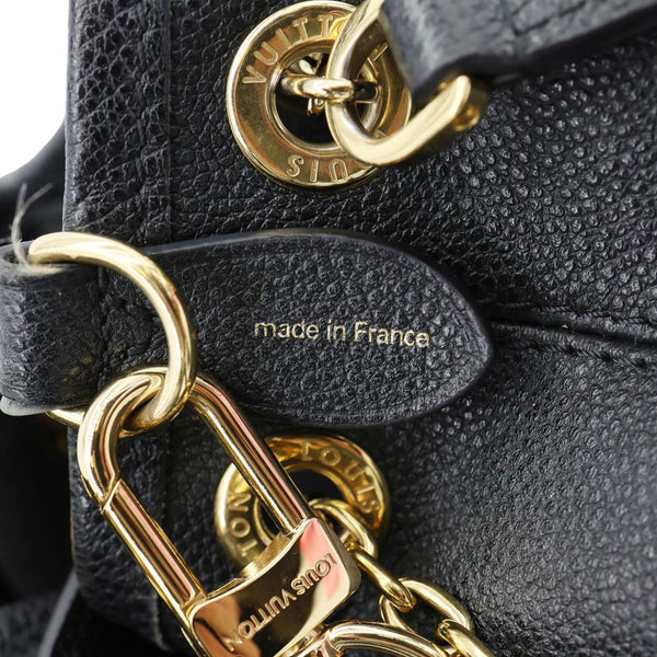 LOUIS VUITTON LV Bundle Monogram Empreinte Leather Shoulder Bag Black