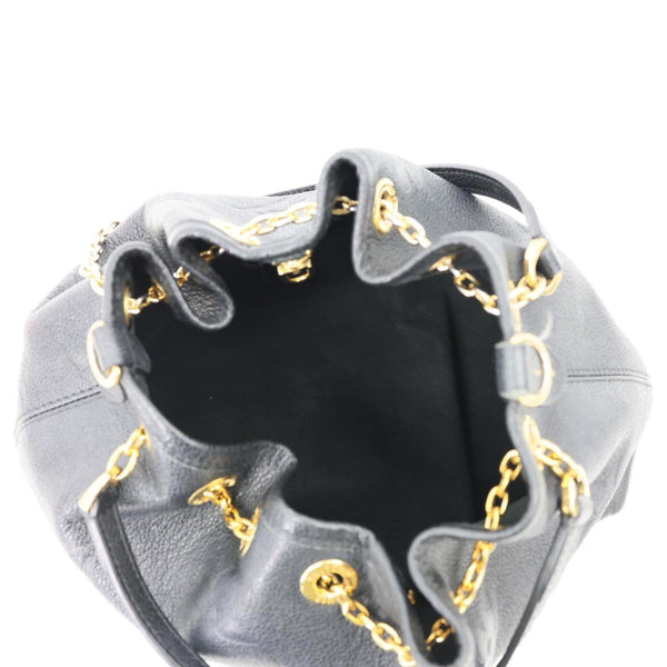 LOUIS VUITTON LV Bundle Monogram Empreinte Leather Shoulder Bag Black