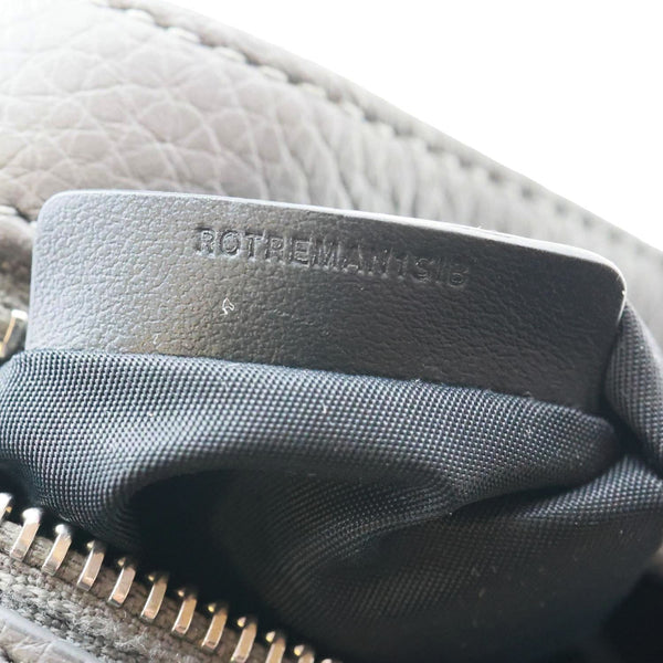 BURBERRY Thornton Small Embossed Leather Crossbody Bag Grey