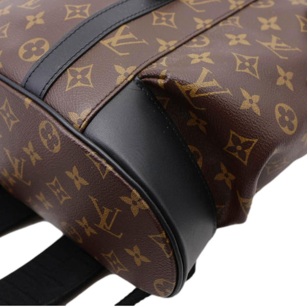 LOUIS VUITTON Christopher Monogram Macassar Canvas Backpack Bag Brown