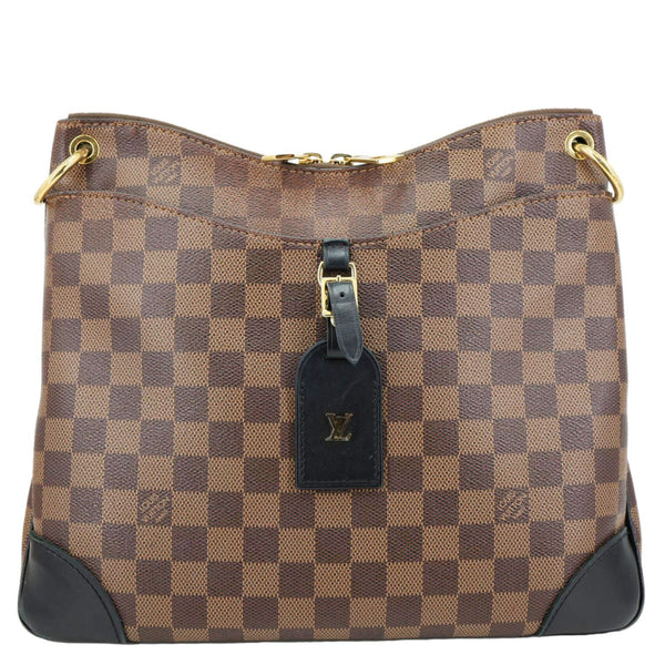 LOUIS VUITTON Odeon NM MM Damier Ebene Tote Shoulder Bag Brown