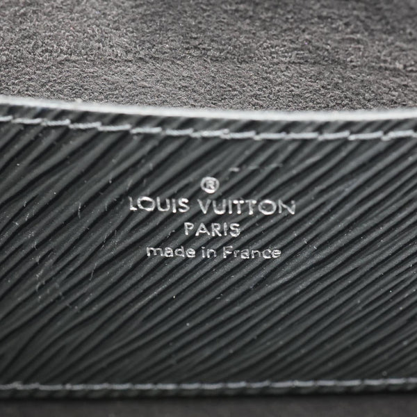 LOUIS VUITTON Twist Short Handle Epi Leather Crossbody Bag Black