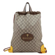 GUCCI Neo Vintage Drawstring GG Supreme Canvas Backpack Beige 473872