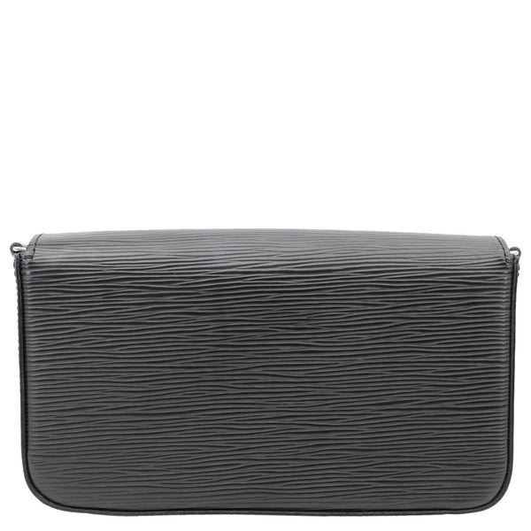 LOUIS VUITTON Felicie Pochette Epi Leather Crossbody Bag Black