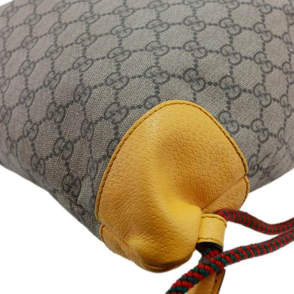 GUCCI Neo Vintage Drawstring GG Supreme Canvas Backpack Beige 473872