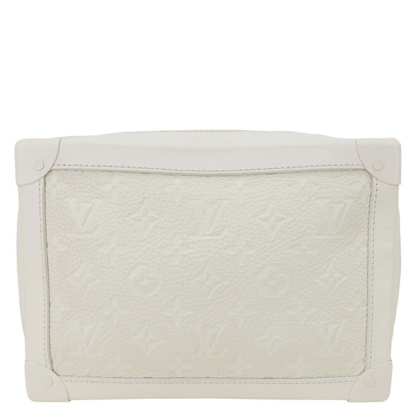LOUIS VUITTON Solar Ray Soft Trunk Monogram Taurillon Embossed Leather Crossbody Bag White