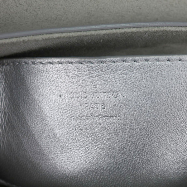 LOUIS VUITTON Twist Metallic Pillow Calfskin Leather Shoulder Bag Silver