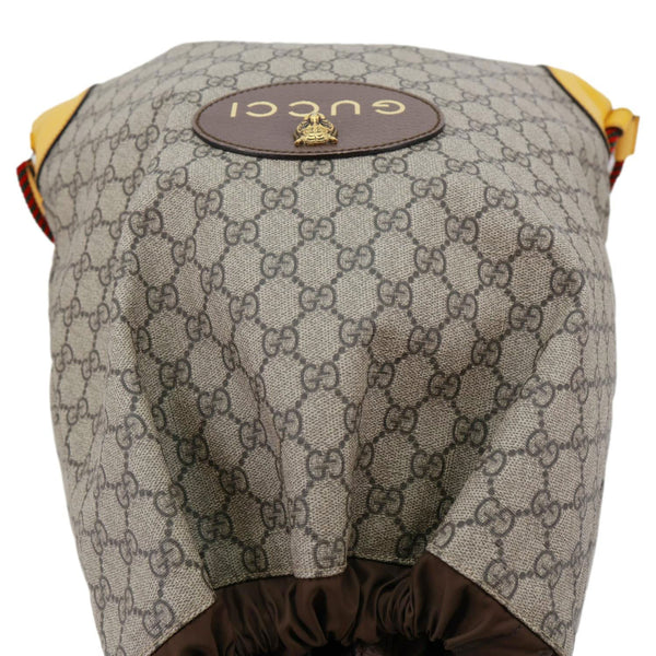 GUCCI Neo Vintage Drawstring GG Supreme Canvas Backpack Beige 473872