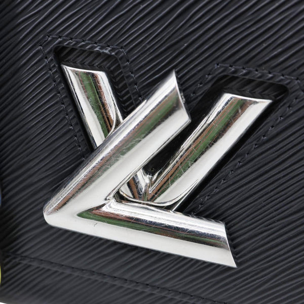 LOUIS VUITTON Twist Short Handle Epi Leather Crossbody Bag Black