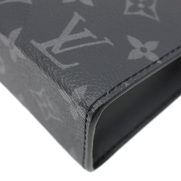 LOUIS VUITTON Gaston Wearable Monogram Eclipse Reverse Crossbody Bag Gray