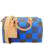 LOUIS VUITTON Speedy 25 Bandouliere Damier Pop Shoulder Bag Blue
