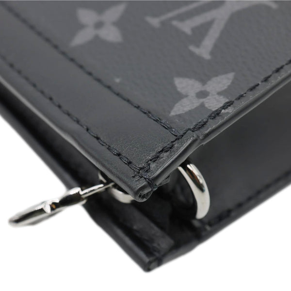 LOUIS VUITTON Gaston Wearable Monogram Eclipse Reverse Crossbody Bag Gray