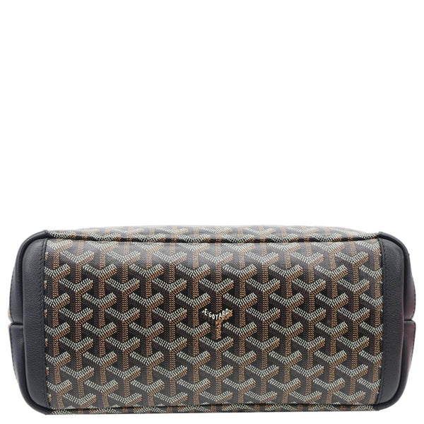 GOYARD Artois PM Chevron Print Coated Canvas Tote Bag Black