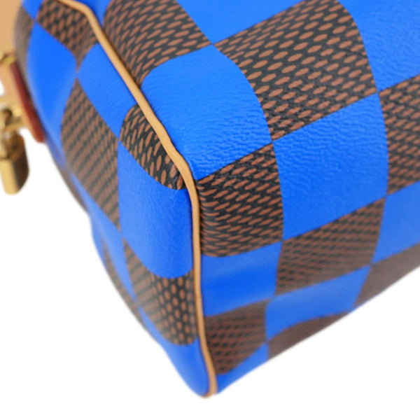 LOUIS VUITTON Speedy 25 Bandouliere Damier Pop Shoulder Bag Blue