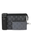 LOUIS VUITTON Gaston Wearable Monogram Eclipse Reverse Crossbody Bag Gray