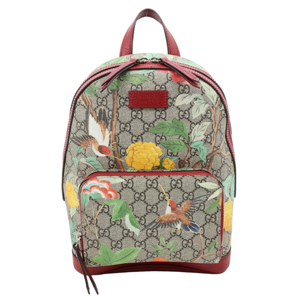 GUCCI Tian Animal Print GG Canvas Backpack Beige 427042 display picture 3
