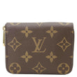 LOUIS VUITTON Monogram Canvas Zippy Coin Purse Brown