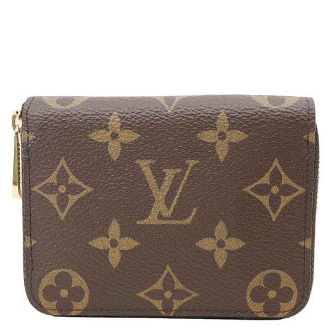 LOUIS VUITTON Monogram Canvas Zippy Coin Purse Brown