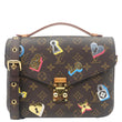 LOUIS VUITTON Lovelock Metis Pochette Patches Monogram Canvas Crossbody Bag Brown