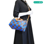 LOUIS VUITTON Speedy 25 Bandouliere Damier Pop Shoulder Bag Blue