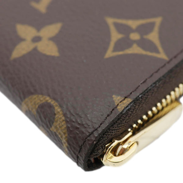 LOUIS VUITTON Monogram Canvas Zippy Coin Purse Brown