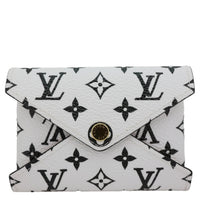 LOUIS VUITTON Kirigami Small Monogram Giant Canvas Pochette Clutch White
