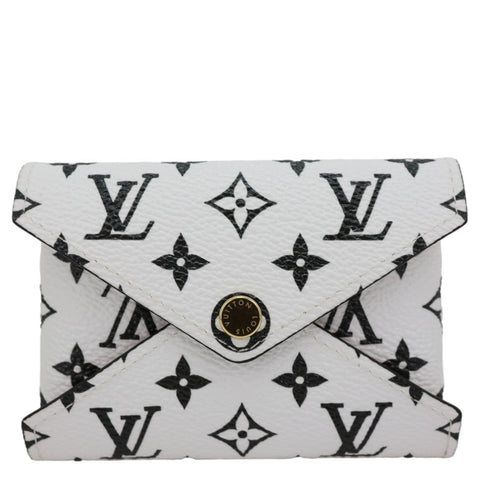 LOUIS VUITTON Kirigami Small Monogram Giant Canvas Pochette Clutch White