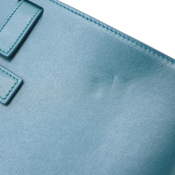 YVES SAINT LAURENT Sac de Jour Nano Calfskin Leather Satchel Bag Turquoise