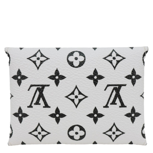 LOUIS VUITTON Kirigami Small Monogram Giant Canvas Pochette Clutch White
