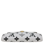 LOUIS VUITTON Kirigami Small Monogram Giant Canvas Pochette Clutch White